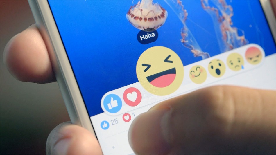 facebook reactions button