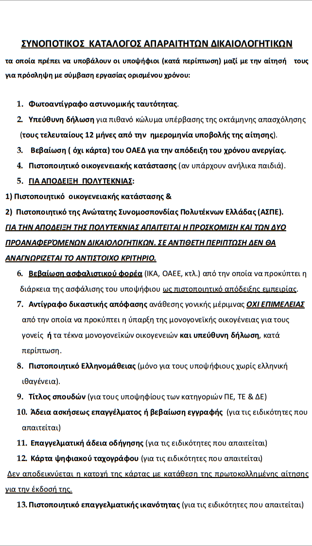 Δήμος Θεσσαλονίκης προσλήψεις εποχικών