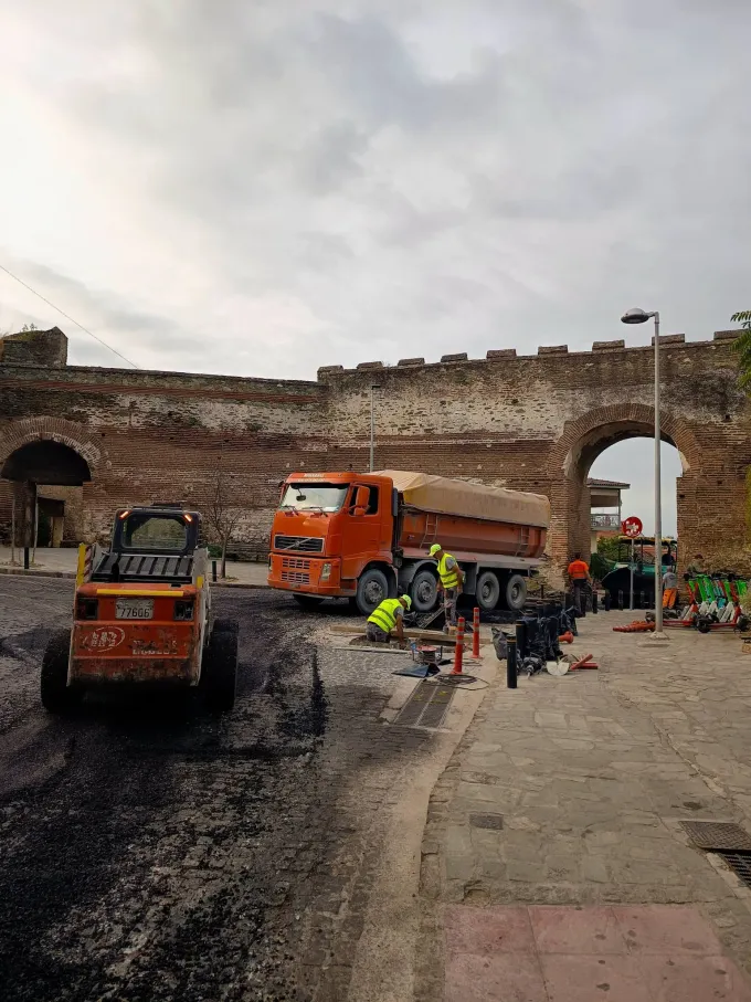 ασφαλτόστρωση Άνω Πόλη