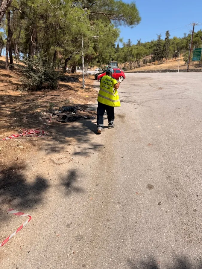 Η Υπηρεσία Καθαριότητας του δήμου Νεάπολης-Συκεών αναλαμβάνει την αποκατάσταση του χώρου μετά από κάθε πολιτιστική εκδήλωση στο Θέατρο Δάσους
