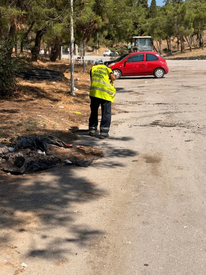Η Υπηρεσία Καθαριότητας του δήμου Νεάπολης-Συκεών αναλαμβάνει την αποκατάσταση του χώρου μετά από κάθε πολιτιστική εκδήλωση στο Θέατρο Δάσους