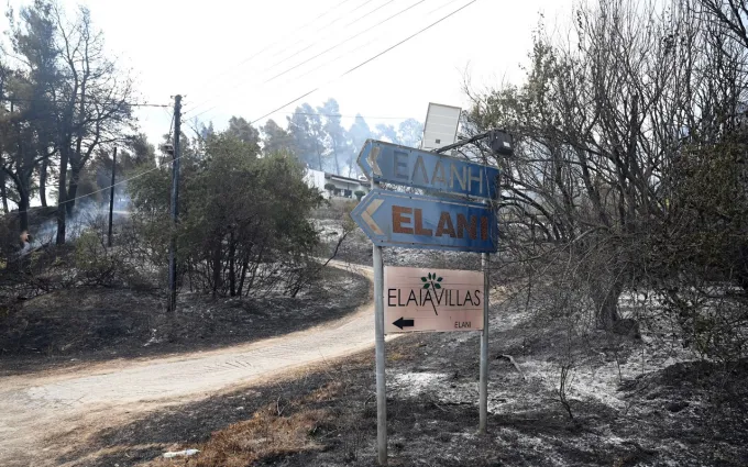 Φωτιά στη Σίβηρη Χαλκιδικής