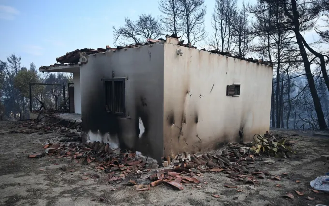Φωτιά στη Σίβηρη Χαλκιδικής