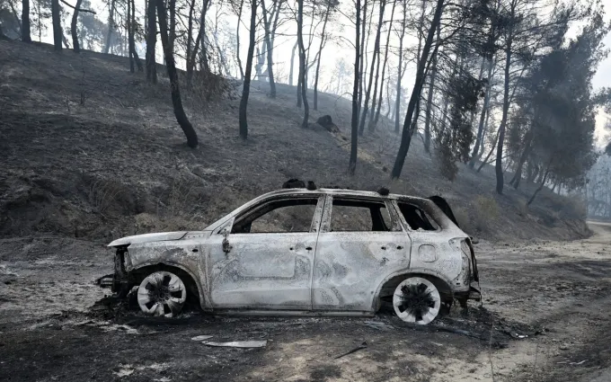 Φωτιά στη Σίβηρη Χαλκιδικής