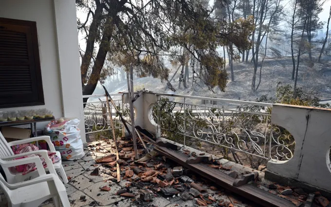 Φωτιά στη Σίβηρη Χαλκιδικής