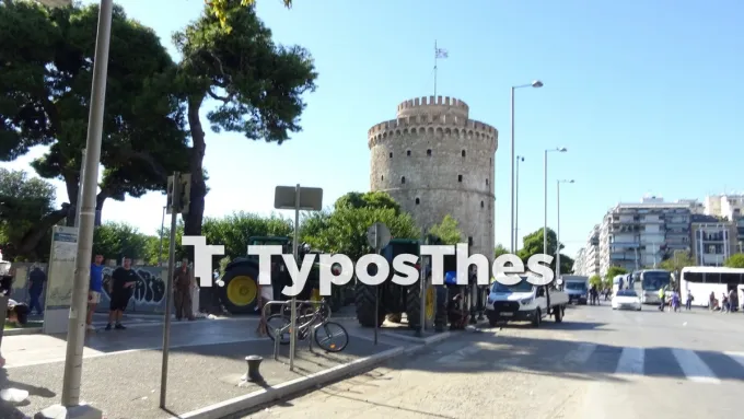 Συγκέντρωση αγροτών με τρακτέρ στη ΔΕΘ