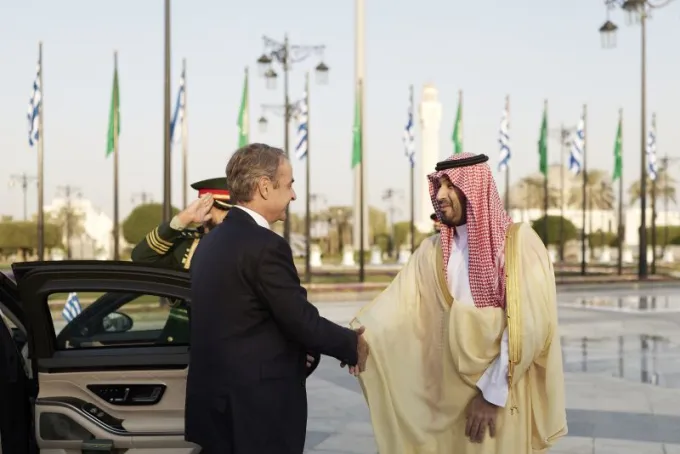 mitsotakis - bin salman