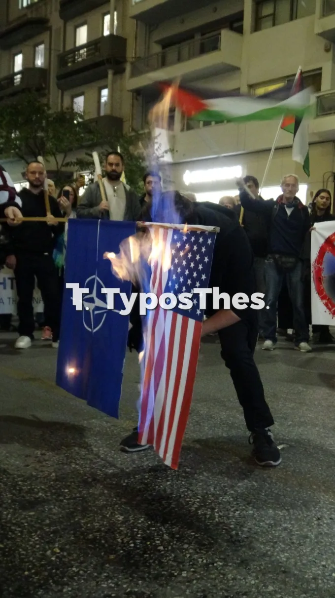 πορεία ενάντια στην παρουσία του Ρούμπιο στην Ελλάδα