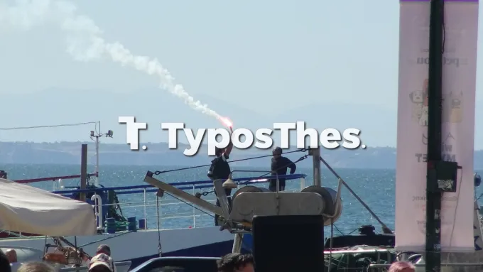 Αλιείς στην παραλία Θεσσαλονίκης