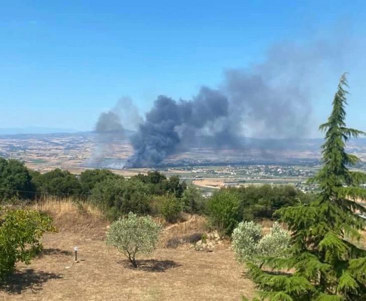 Θεσσαλονίκη: Σε ύφεση η φωτιά στο Περιβολάκι Λαγκαδά
