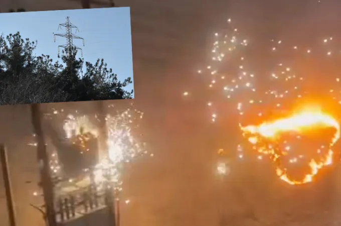 Φωτιά από καλώδια ΔΕΔΔΗΕ