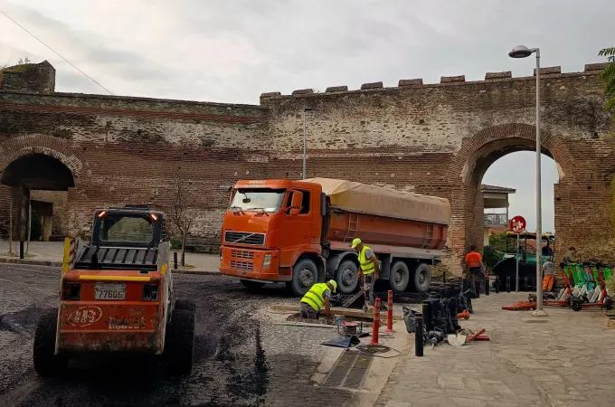 ασφαλτόστρωση Άνω Πόλη