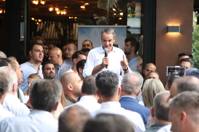 Ο Κυριάκος Μητσοτάκης στην Κοζάνη