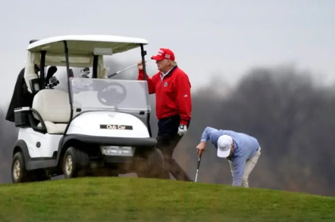 trump golf