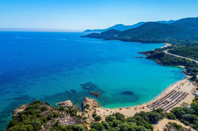 παραλία Ολυμπιάδας στη Χαλκιδική