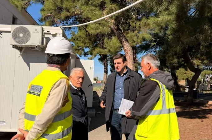 Στο υπό ανέγερση κολυμβητήριο του Δήμου Αμπελοκήπων – Μενεμένης ο Γιάννης Παπαγεωργίου