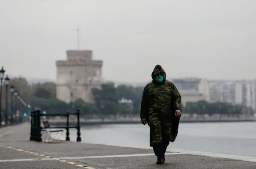 thessaloniki-paralia-lockdown-vroxi