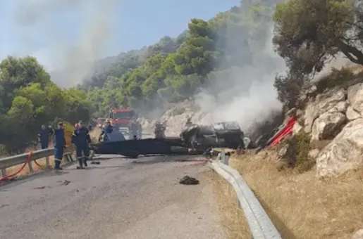 Πτώση ελικοπτέρων στην Ψάθα
