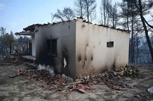 Φωτιά στη Σίβηρη Χαλκιδικής