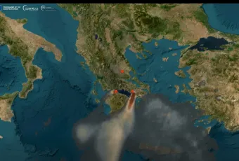 καπνός από φωτιές
