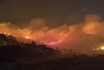 Φωτιά στην Πάρο