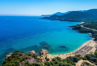 παραλία Ολυμπιάδας στη Χαλκιδική