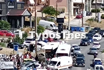 Τροχαίο με δύο λεωφορεία στη Θεσσαλονίκη